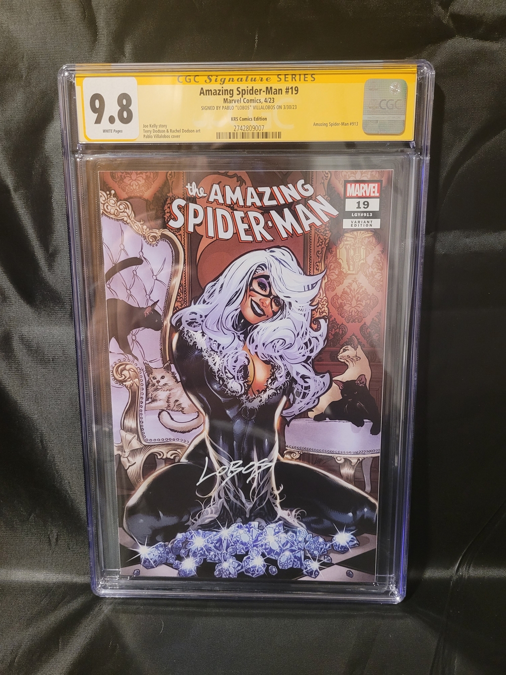 Marvel Comics Amazing Spider-Man #19 Signed By Pablo "Lobos" Villalobos CGC 9.8